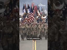 Trump’s military parade: tanks roll through Washington DC