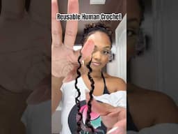 From PIXIE to HUMAN Hair CROCHET 😮 #crochethairstyles #pixiecut