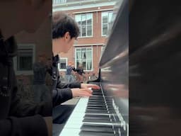 playing on a driving piano 🚘🎹😱 #piano #driving #tour #music #concert #reaction #public #tutorial