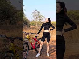 Mera cycling era shuru hua 🚴‍♀️ #ad #caya #cycling #bike #india