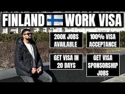 FINLAND 🇫🇮 WORK VISA 2025 ||GET VISA SPONSORSHIP JOBS || 100% VISA RATIO || #workinfinland #workvisa