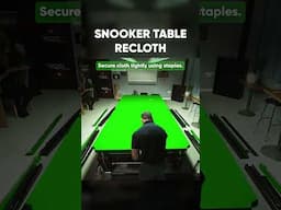 How To Recover A Snooker Table 😲