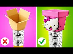 CARDBOARD SCHOOL HACKS 📦📚 School Projects, From Basic To Mind-Blowing by 123 GO! Genius