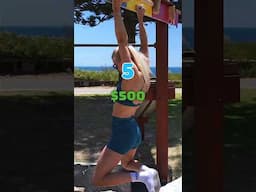Girl Hangs 5 Seconds to WIN $500