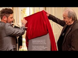 Homenaje a F. García Lorca y colocación de la placa conmemorativa en el Hotel Majestic de Barcelona
