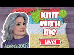 knit with me for the first time!!😬🧶 | 🔴LIVE |