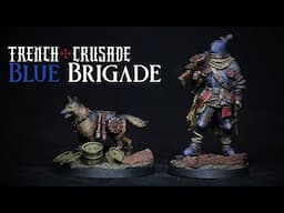How to Speed Paint Trench Crusade New Antioch Blue Brigade Lewis and Doggo - Rusty Grimdark Armour