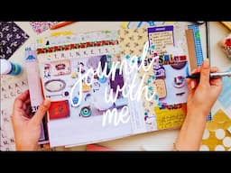 junk journal with me ✿ journaling about trinkets | aesthetic page idea guided journaling