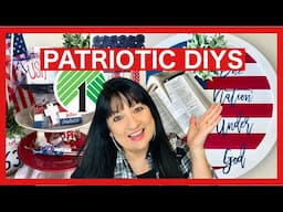 🇺🇸 THIS ALMOST GOT TOSSED!! 🇺🇸DOLLAR TREE DIYS | FROM SEA TO SHINING SEA | PATRIOTIC HOME DECOR