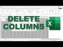 How to remove every other column in excel | 4 methods