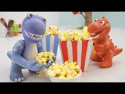 Baby Dino’s Popcorn Adventure | Funny Dinosaur Video for Kids|Baby Dino Adventure FunnyVideo.