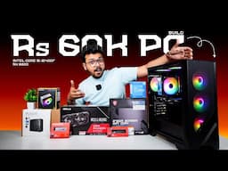 Best Rs 60,000 PC Build for Gaming & Streaming (2025) | RX 6600 + i5 12400F Combo!