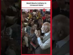 PM Modi Greets Indian Community Members at Hotel in Limassol, Cyprus