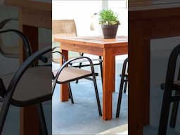 Easy DIY Outdoor Dining Table. #woodworkingplans #outdoorfurniture #woodworking