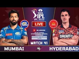 IPL LIVE : MI VS SRH, Mumbai Vs Hyderabad 41st Match Live Score & Commentary | SRH VS MI LIVE 2025