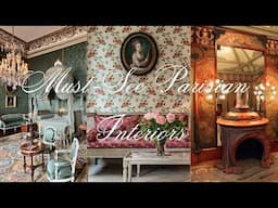 PARISIAN INTERIOR DESIGN TOUR 2025 | Art Nouveau, Rococo Style & Timeless French Decor Ideas
