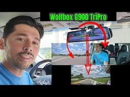 WolfBox 4k G900 TriPro Dash / backup / in-cabin camera system