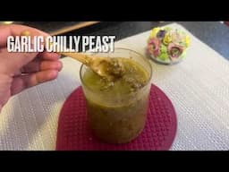 GARLIC GREEN CHILLI PEAST !@sprinkleofsalt #recipe #easyrecipe #cooking #cookingchannel
