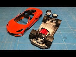 Building a Revell Chevrolet Corvette C8 Part 2: Chassis