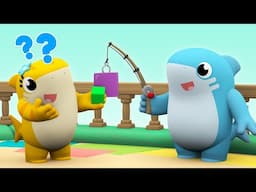 Learn Shapes with a Fun Song! 🎶 Nursery Rhymes & Kids Songs | Shark Academy