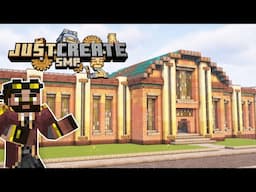 I built a GIANT train station in Minecraft Create Mod! [#13]