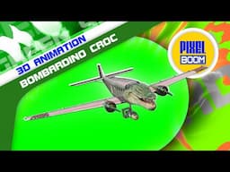 Blue Screen Bombardino Crocodilo - Meme Brainrot - 3D Animation PixelBoom