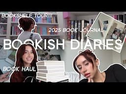 BOOKISH DIARIES ep 01 (new bookshelf tour, books journalling, book hauls etc.) ⭐️