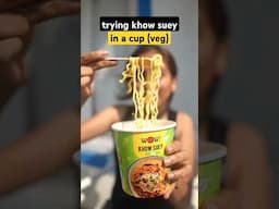trying an instant burmese khow suey (veg) 🍜