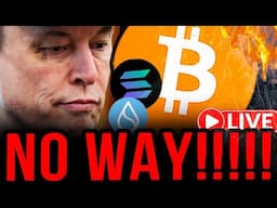 BITCOIN: ELON GOES BERSERK!!! (HE CANT SAVE THE US)....