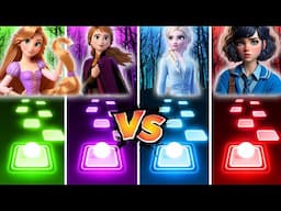 Tangled Vs Anna Vs Elsa Vs Enid Sinclair - Tiles Hop!