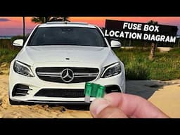 MERCEDES W205 Fuse Box Location Diagram C300 C400 C450 C43 C63 C250 C200 C180 C160 C180d C200d C220d