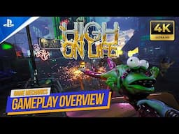 High on Life Gameplay Overview | Combat Mechanics, Exploration, Dialogues - PS5 4K