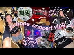 J-HOPE CONCERT ♡: SAN ANTONIO DAY 1 CONCERT VLOG 🤠