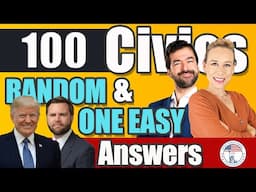 100 civics questions ONE EASY answers US naturalization test | 2008 Civics Test Officer Brandon