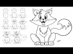 How to Draw a Cartoon Fox Step by Step