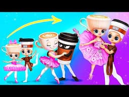 Ballerina Cappuccino & Cappuccino Assassino Growing Up! Italian Brainrot Animals & LOL OMG DIYs
