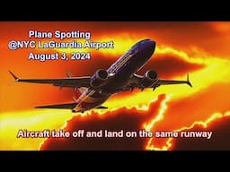 The plane took off and landed on the same runway  on August 3, 2024 at NYC LaGuardia Airport