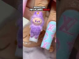 3D FLUFFY Labubu Nails??😱💅🏻💜