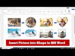 How to Insert Picture into Shape in Microsoft Word 2021
