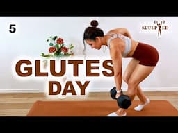 25 Min GLUTES & THIGHS Workout with Glute Band & Dumbbell | Day 5 in the Sculpted Series