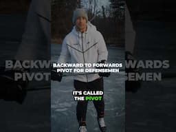BACKWARD TO FORWARD PIVOT FOR DEFENSEMEN #hockeycoaching #hockeytraining