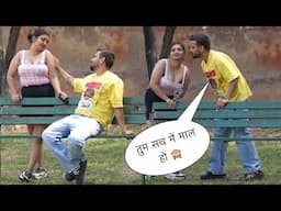 लड़की को बोला माल फिर हुवा बवाल | prank on cute girl | Bhaichara Prank