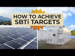 How to Achieve Science Based Target Initiatives (SBTi)