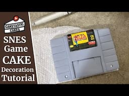 Super Nintendo Entertainment System Game Cartridge Cake Topper Tutorial -Edible SNES