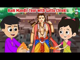 Ram Mandir Tour with Gattu Chinki | We went Ayodhya | English Moral Stories | English Cartoon