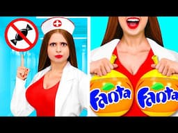 How To Sneak Food Into Hospital | Edible Battle by BaRaFun Challenge