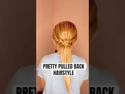PRETTY PULLED BACK HAIRSTYLE | Audrey and Victoria #hairstyle PRODUCTS USED IN DESCRIPTION BELOW ⬇️