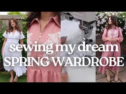 Sewing my DREAM Spring wardrobe PART I - sewing inspiration and making the viral  pattern M8553 🌸