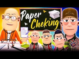 Paper Checking 📝 | @KomedyKeKing | Funny Answer Sheet In Exam | Smokhan Funny Comedy