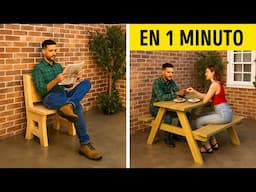 Trucos de Muebles Transformadores DIY para Vivir en Espacios Pequeños